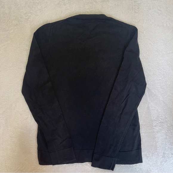 J. Crew Crewcuts Black Tartan Plaid Heart Knit Crewneck Sweater Girls XXL - Picture 6 of 6